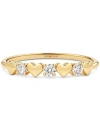 Devata Heart Lab Grown Diamond Ring In Gold