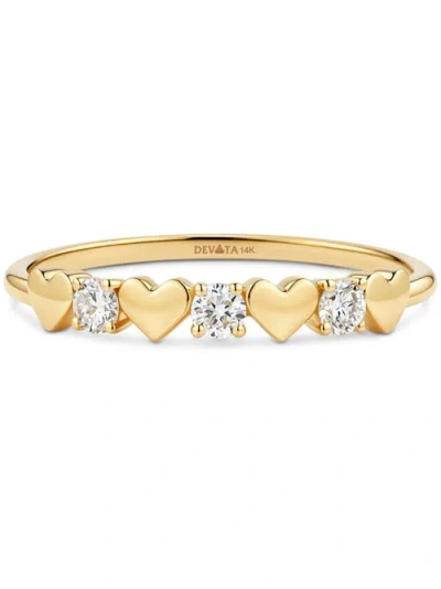 Devata Heart Lab Grown Diamond Ring In Gold