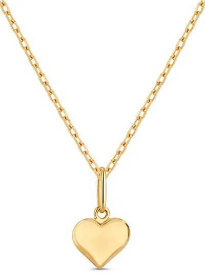 Devata Heart Pendant With Cable Chain Necklace In Gold