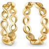 Devata Infinity Hoop Earrings In Gold