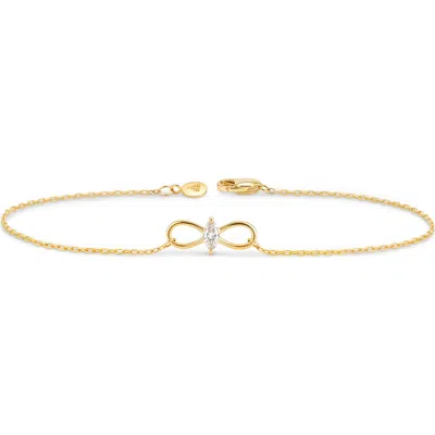 Devata Infinity Marquise Lab Grown Diamond Chain Bracelet In Gold