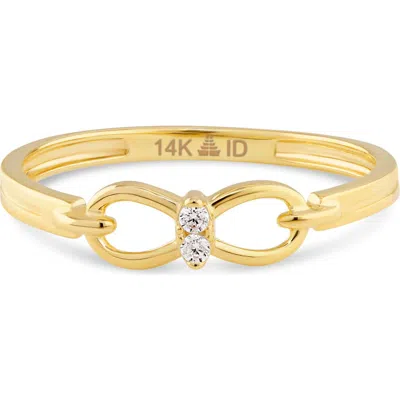 Devata Infinity Ring In Yellow Gold