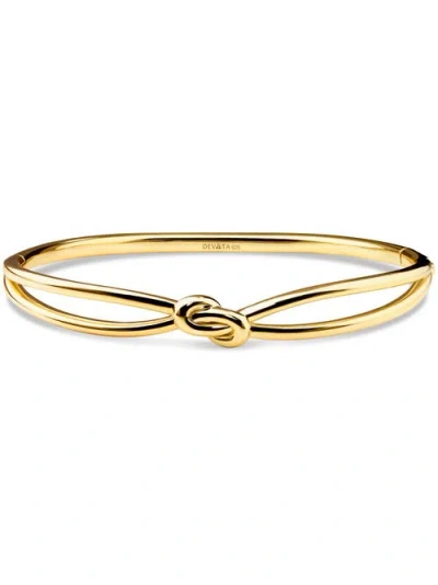 Devata Love Knot Bangle Bracelet In Gold
