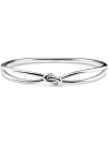 Devata Love Knot Bangle Bracelet In Metallic