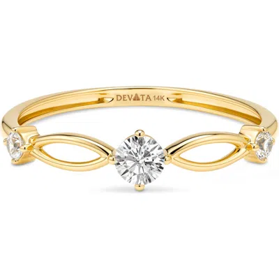 Devata Love Knot Promise Ring In Gold