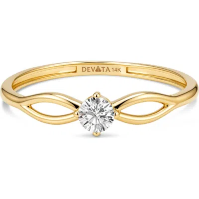 Devata Love Knot Ring In Gold