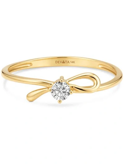 Devata Love Knot Ring In Gold