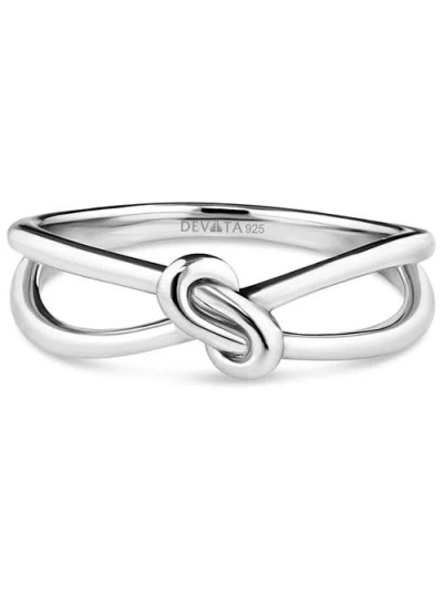 Devata Love Knot Ring In Metallic
