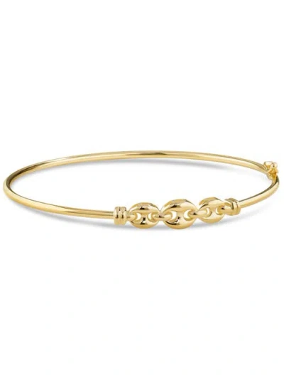 Devata Mariner Anchor Bangle Bracelet In Gold