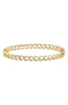 Devata Open Heart Bangle Bracelet In Gold