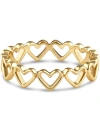 Devata Open Heart Eternity Ring In Gold