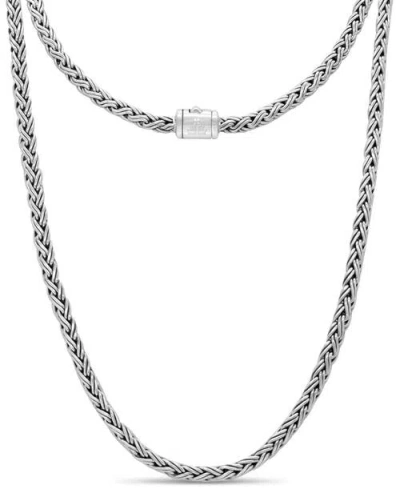 Devata Paddy Oval 5mm Chain Necklace In Silver
