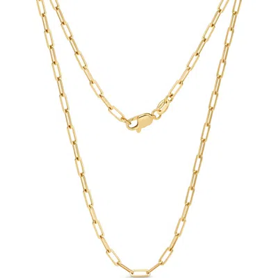 Devata Paperclip Chain Necklace In Gold
