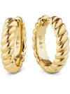 Devata Rope Hoop Earrings In Gold