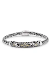 Devata Sterling Silver & 18k Gold Dot Chain Bracelet In Silver Gold