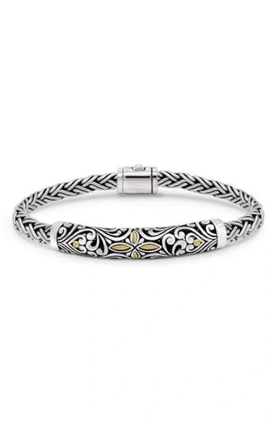 Devata Sterling Silver & 18k Gold Dot Chain Bracelet In Silver Gold
