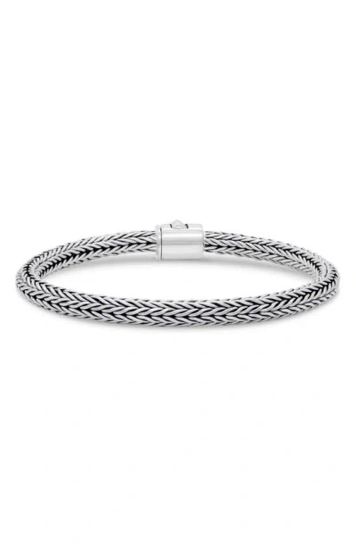 Devata Sterling Silver Chain Bracelet In White