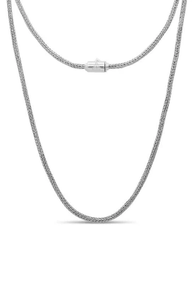 Devata Sterling Silver Chain Necklace In Metallic