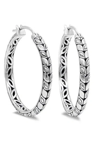Devata Sterling Silver Hoop Earrings