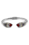 Devata Stone & Sterling Silver Bali Uluwatu Cuff Bracelet