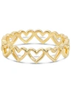 Devata Open Heart Eternity Ring In Gold