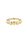 Devata Sweetheart Band Ring In Gold