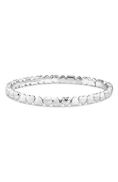 Devata Sweetheart Eternity Bangle Bracelet In Metallic