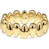 Devata Teardrop Eternity Band Ring In Gold