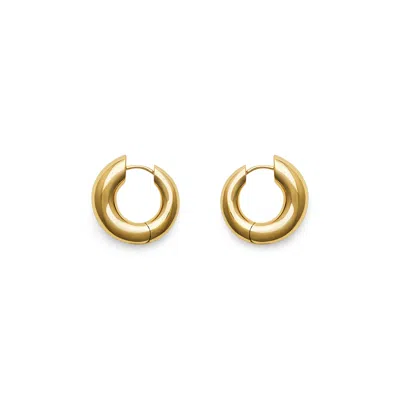 Dévé Substantial Wings Hoops Earring In Gold