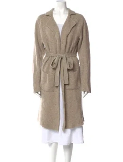 Pre-owned Deveaux Cashmere V-neck Sweater In Neutral