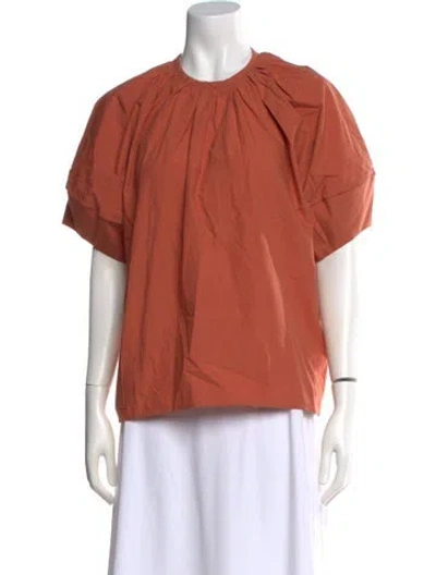 Pre-owned Deveaux Crew Neck Short Sleeve Top In Neutral