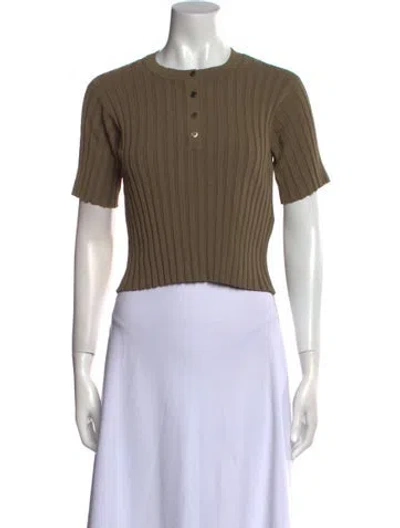 Pre-owned Deveaux Crew Neck Sweater In Neutral