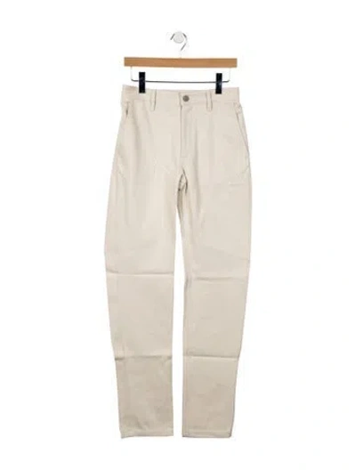 Pre-owned Deveaux High-rise Straight Leg Jeans In Neutral