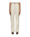 Deveaux Logo High-rise Casual Pants In Nude