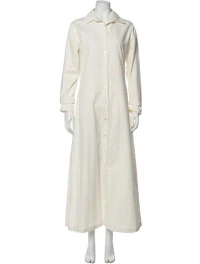Pre-owned Deveaux Long Dress In Neutrals