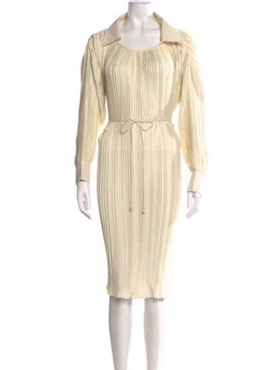 Pre-owned Deveaux Midi Length Dress In Neutral