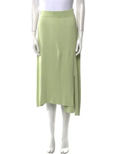 Pre-owned Deveaux Midi Length Skirt In Green