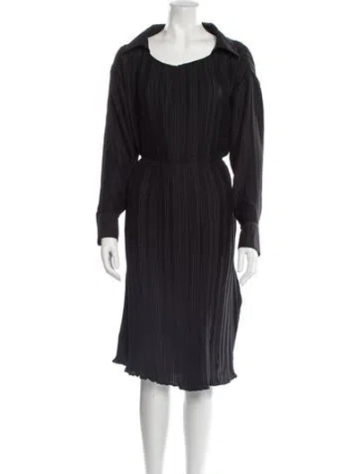 Pre-owned Deveaux Scoop Neck Midi Length Dress W/ Tags In Black