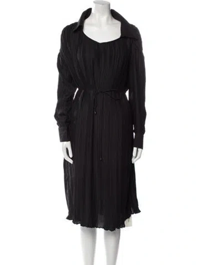 Pre-owned Deveaux Scoop Neck Midi Length Dress W/ Tags In Black
