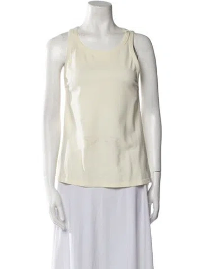Pre-owned Deveaux Scoop Neck Sleeveless Top In Neutral