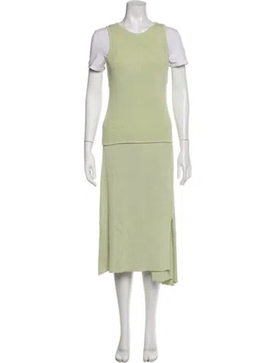 Pre-owned Deveaux Skirt Set In Green