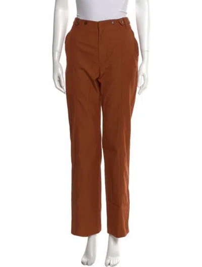 Pre-owned Deveaux Straight Leg Pants In Brown