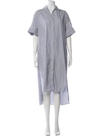 Pre-owned Deveaux Striped Long Dress In Multicolor