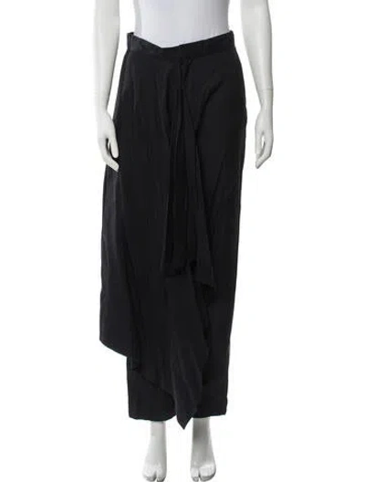 Pre-owned Deveaux Wide Leg Pants In Black