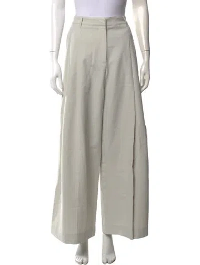 Pre-owned Deveaux Wide Leg Pants In Neutral