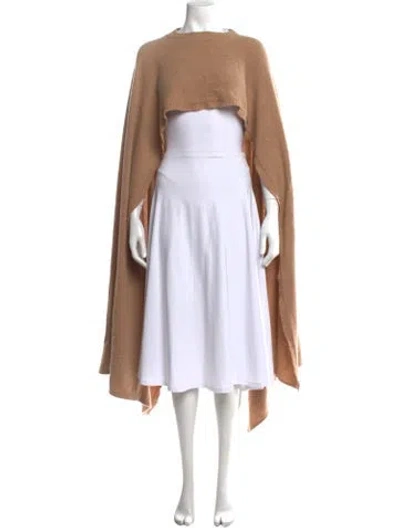 Pre-owned Deveaux Wool Crew Neck Sweater In Brown