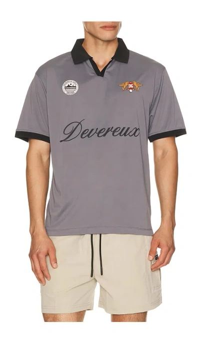 Devereux Golf The Competition Polo In Dark Charcoal