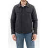 Devil-dog Dungarees Insulated Cotton Canvas Deck Jacket In Black