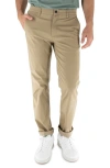 Devil-dog Dungarees Maneuver Slim Straight Leg Performance Twill Pants In Medium Beige/khaki
