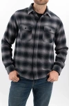 Devil-dog Dungarees Plaid Cotton Flannel Cpo Shirt Jacket In Multi